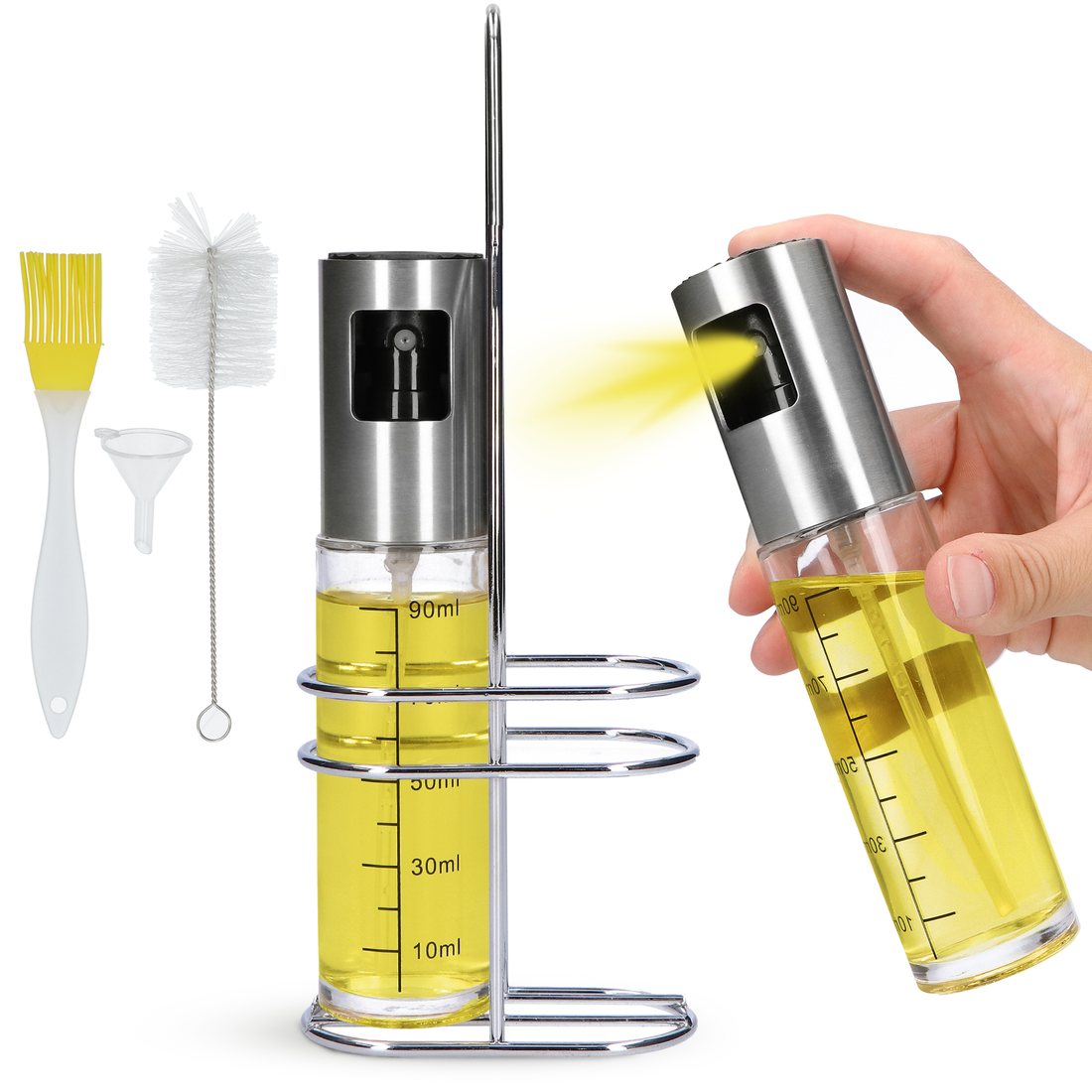 Olie Sprayer Duo infographic set