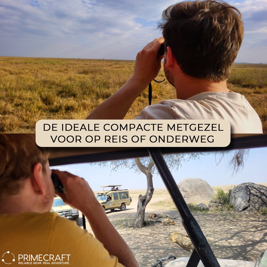 Compacte verrekijker infographic set